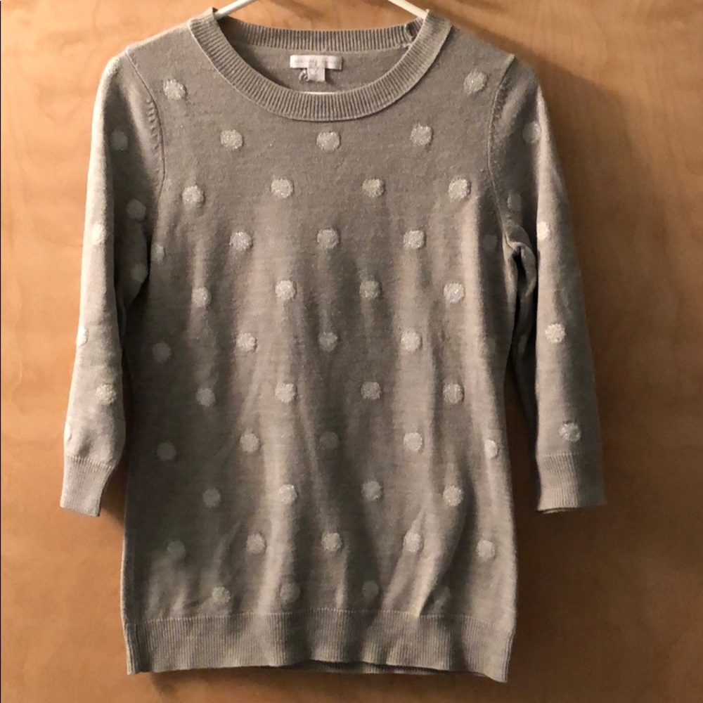 New York and Company polka dot sweater